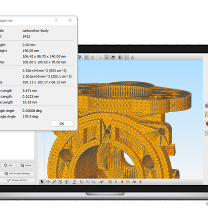 Logiciel - Logiciel de préparation et de lancement en production SYMPLIFY 3D pour imprimante 3D - VOLUMIC - KALLISTO