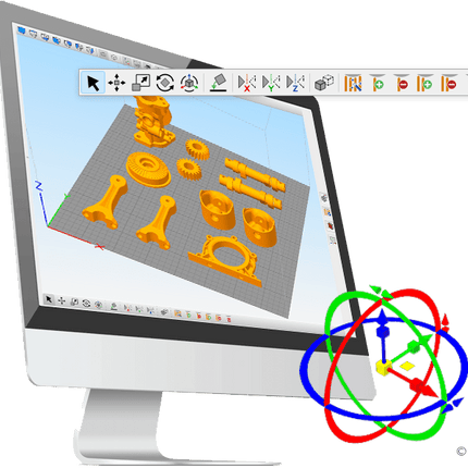 Logiciel - Logiciel de préparation et de lancement en production SYMPLIFY 3D pour imprimante 3D - VOLUMIC - KALLISTO